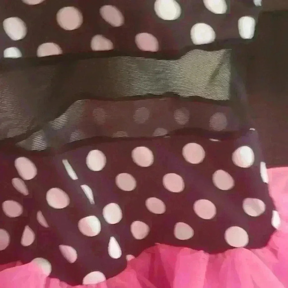 Black and white polka-dot dance costume - Picture 3 of 6
